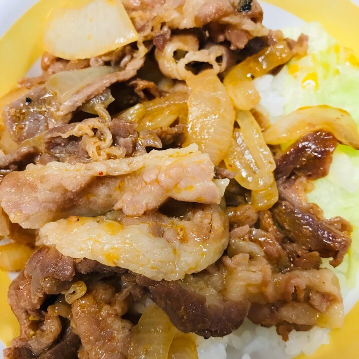 ピリ辛豚バラ丼 レシピ 作り方 By ドーナツ 楽天レシピ ピリ辛豚バラ丼 レシピ 作り方 By ドーナツ 楽天レシピ